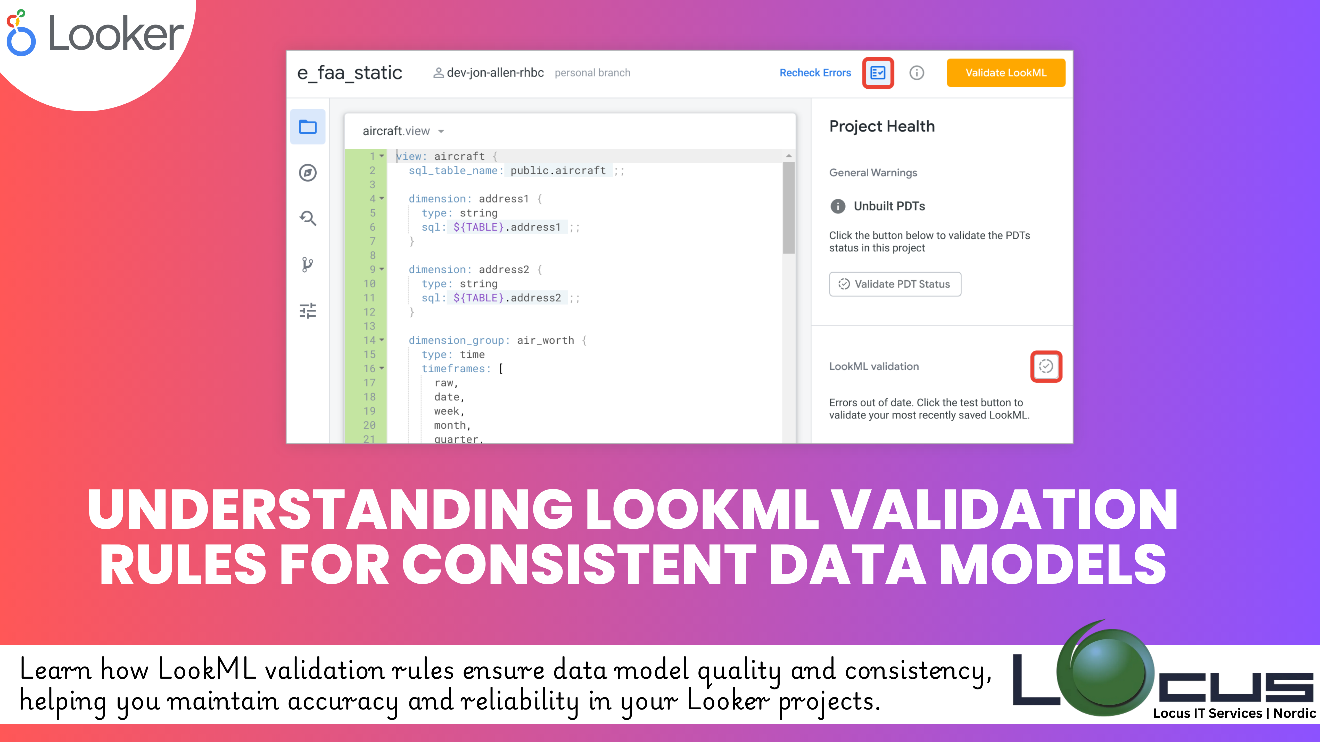 LookML Validation Rules