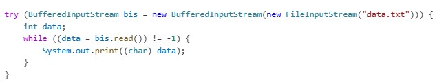 Java I/O Streams